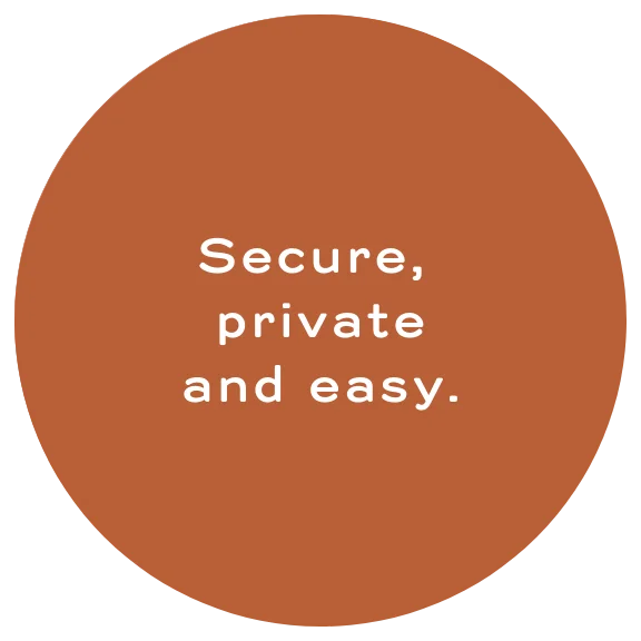 secure-private-easy Secure PRivate and easy